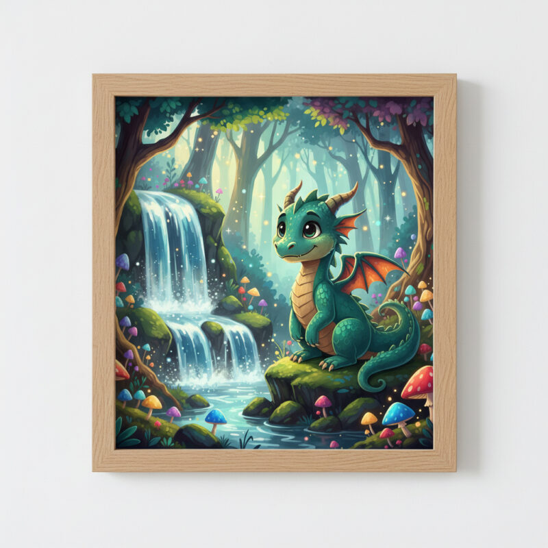 Mystical Baby Dragon Forest